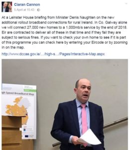 Additional roll out High speed broadband Galway