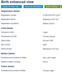 Enhanced view Groni Birth certificate