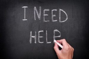 image that says I need help