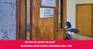 Court Door at the Court Building in Gort